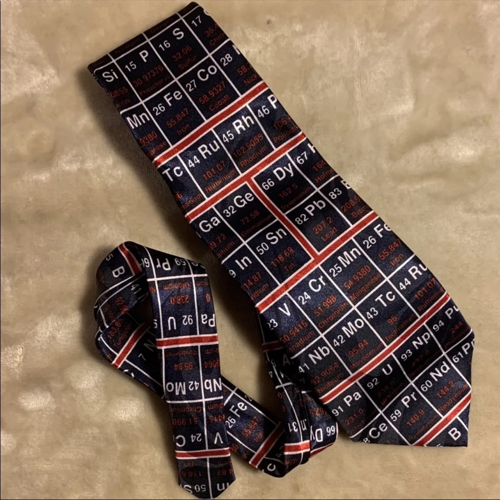 Periodic Table of Elements Neck Tie Steven Harris Chemistry Science Teacher
